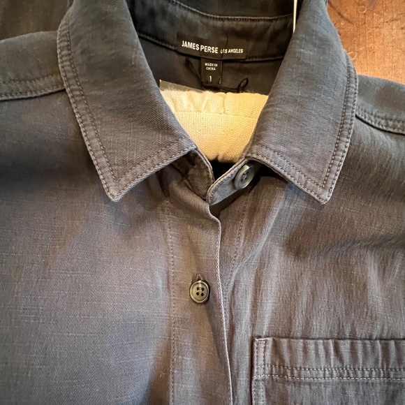 James Perse Mixed Media Utility Jumpsuit, Black, James Perse Size 1, NWT - Picture 2 of 16